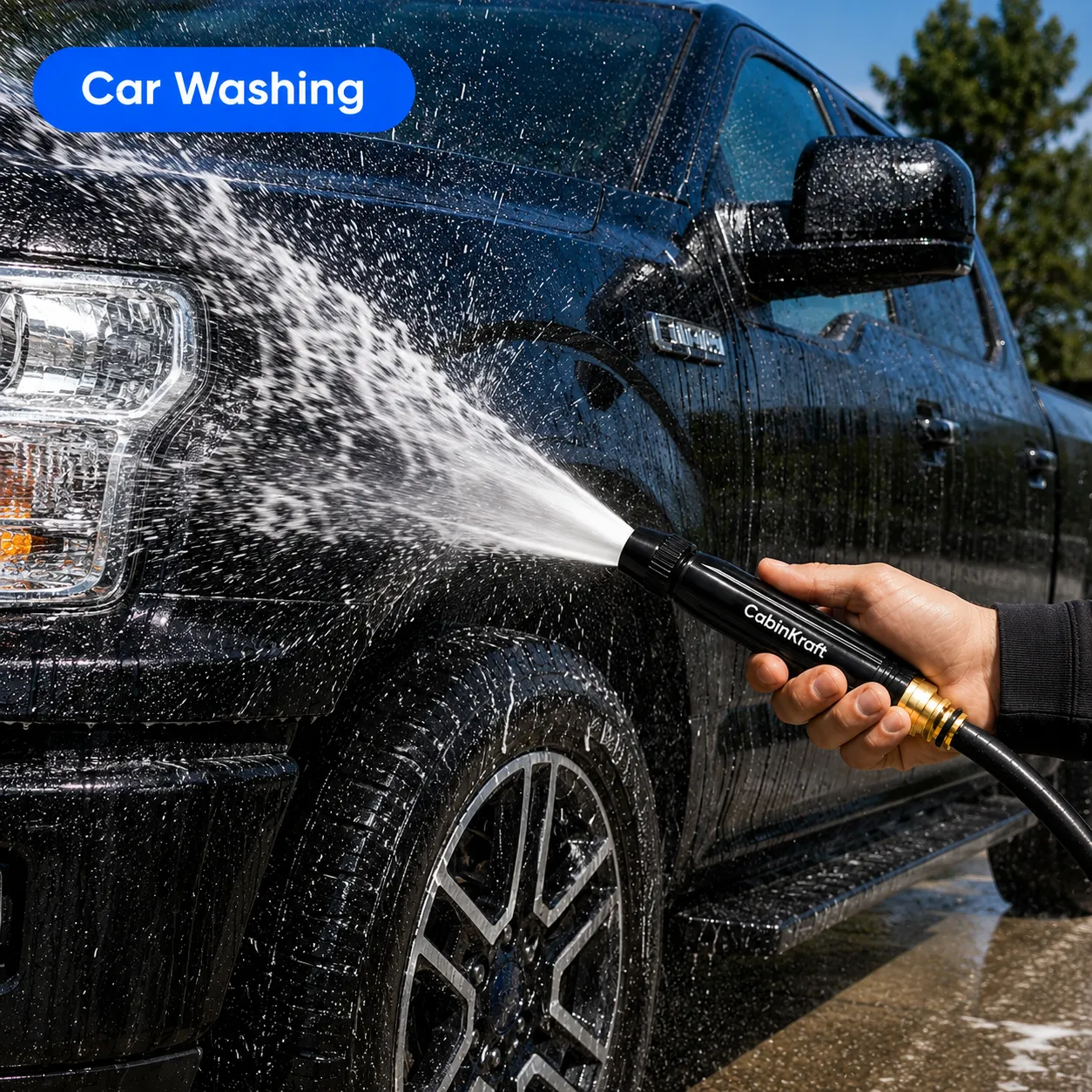 Multi-Pattern Garden Hose Spray Nozzle for Car Washing