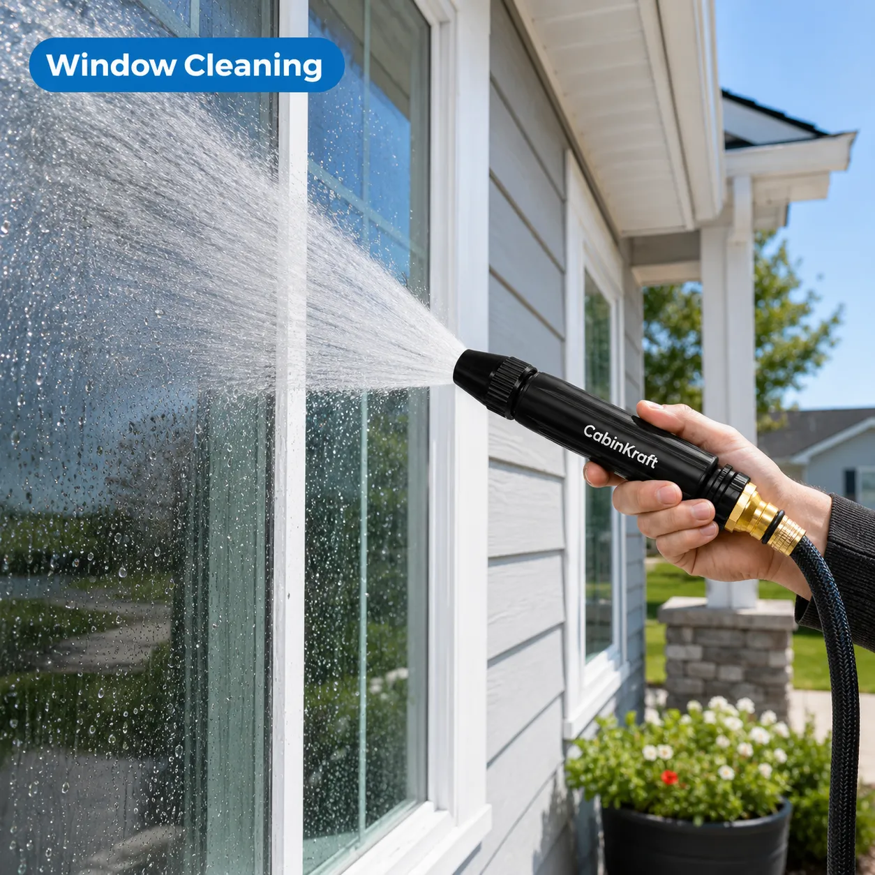 Multi-Pattern Garden Hose Spray Nozzle for Car Washing